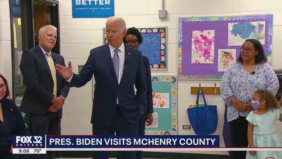 Biden talks plans to build middle-class and education during Illinois visit