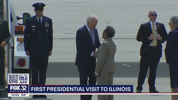 Biden's first presidential visit to Illinois