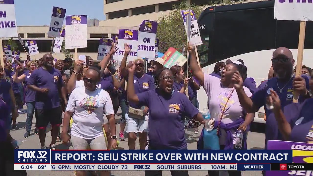 SEIU ends strike after almost 3 weeks | FOX 32 Chicago