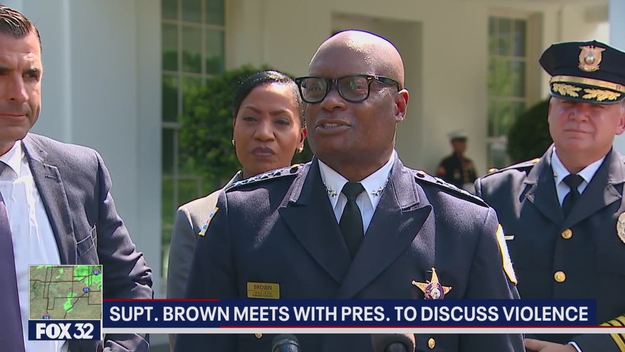 Chicago Police Supt. David Brown meets with Biden over violence prevention plan
