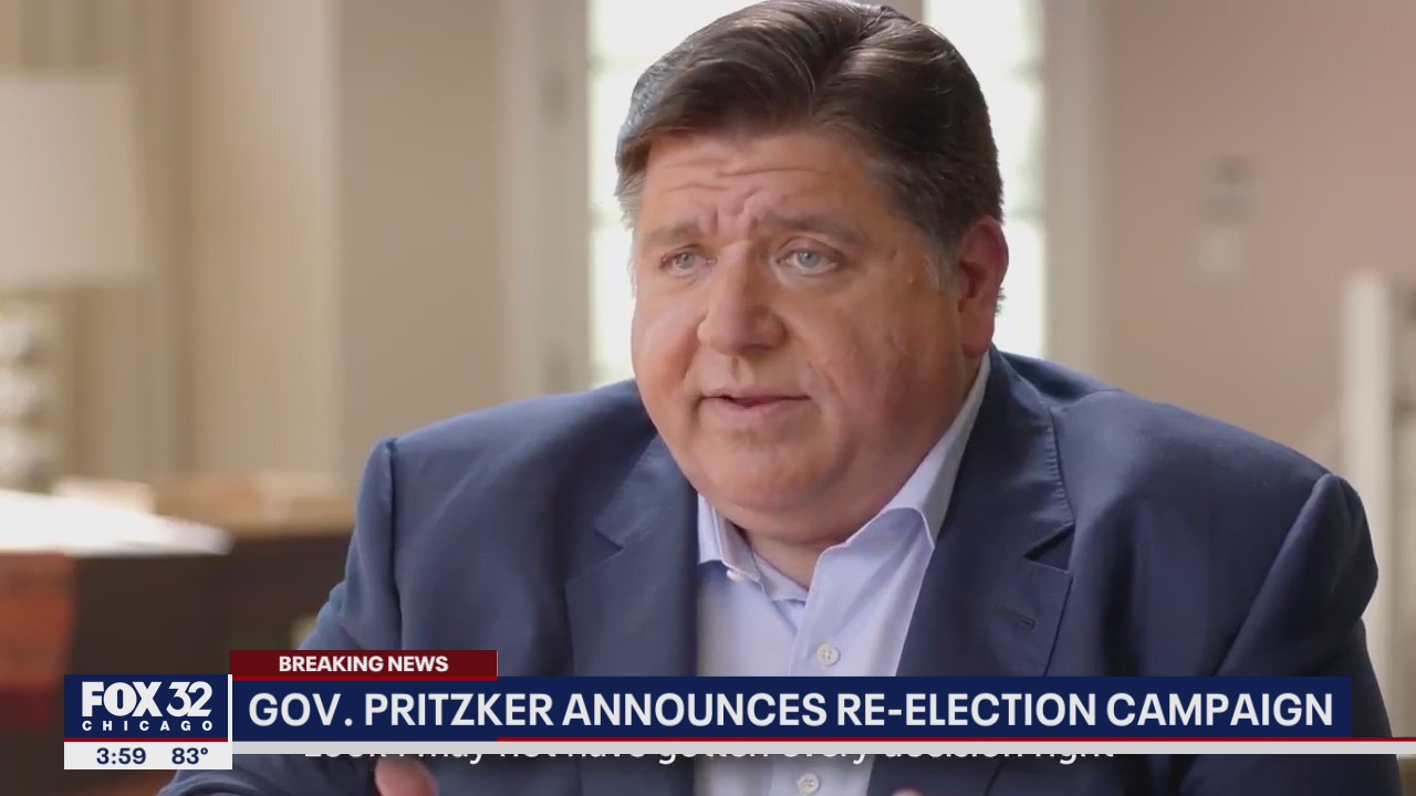 Illinois Gov. JB Pritzker announces re-election campaign