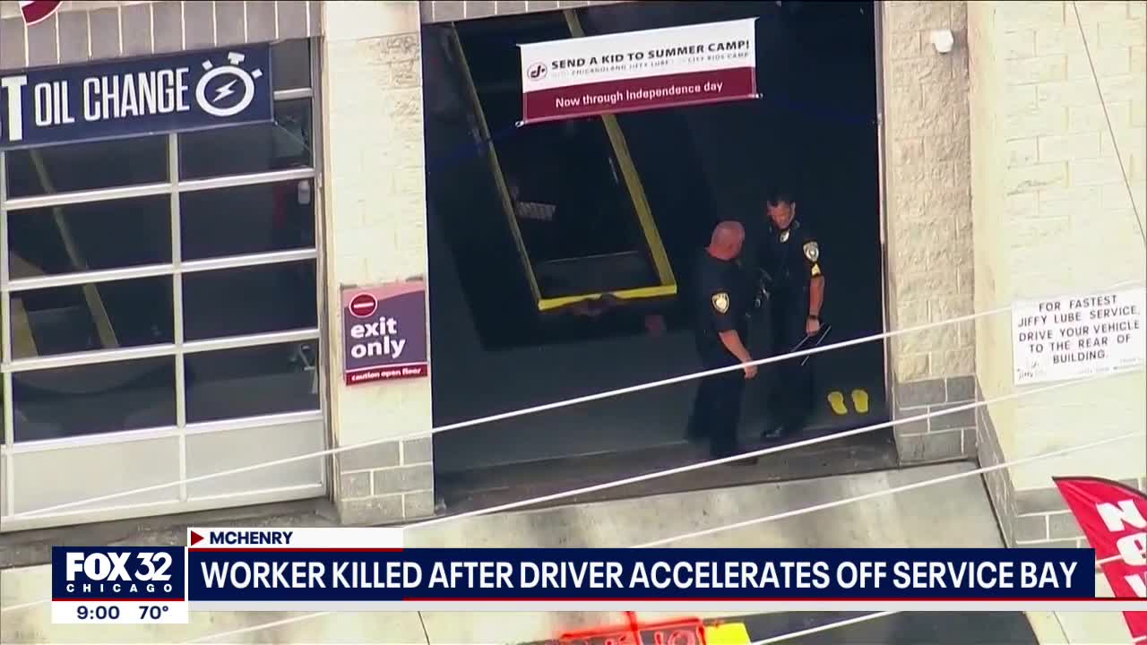 Jiffy Lube worker in McHenry killed after driver accelerated off service bay
