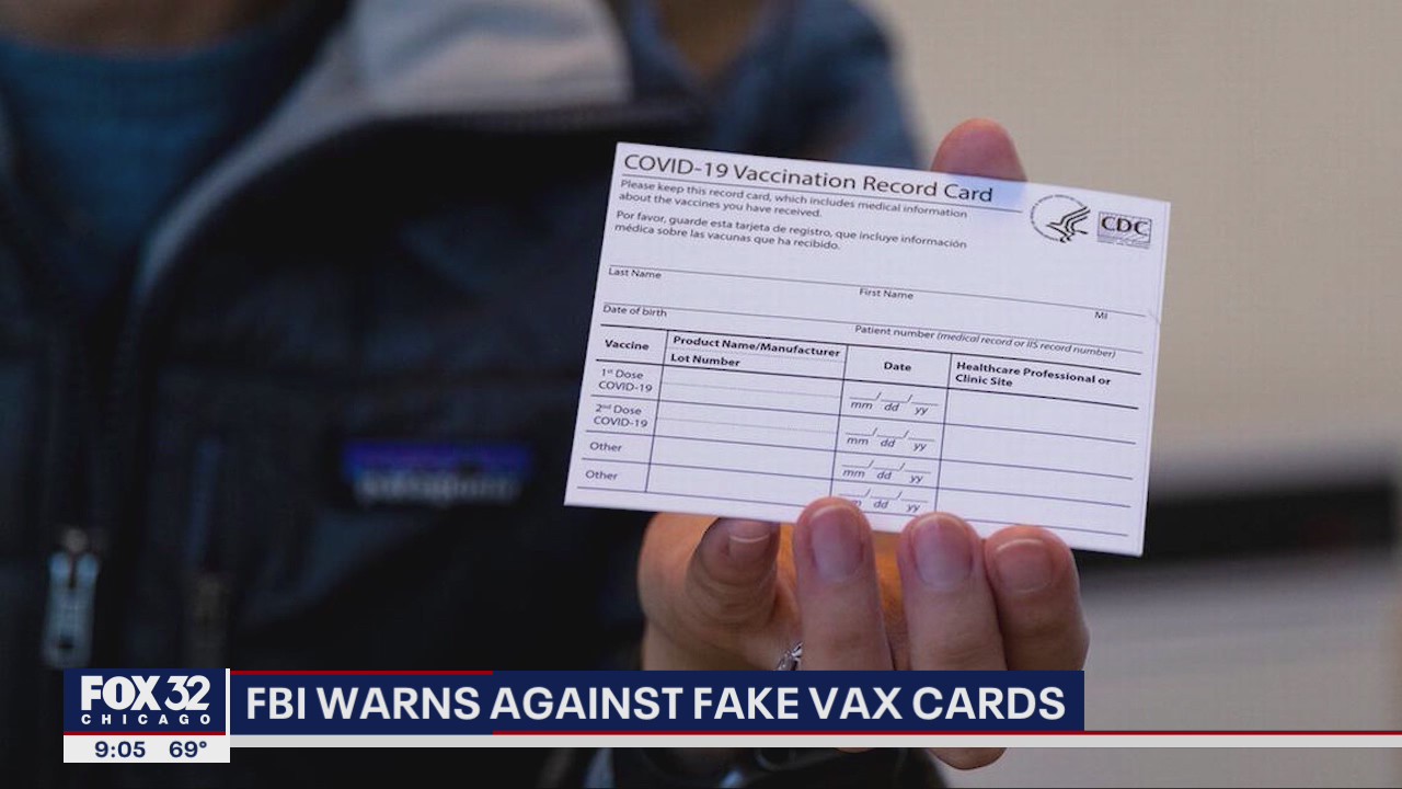 FBI warns people about fake COVID-19 vaccine cards