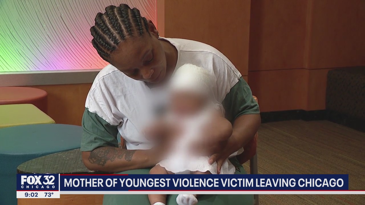 Baby shot in head discharged from hospital, family leaving Chicago