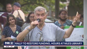 Rally to restore funding, hours at Niles library