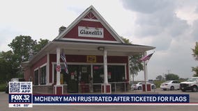 McHenry County man frustrated after being ticketed for American flags