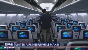 United Airlines unveils new jet: Boeing 737 Max 8