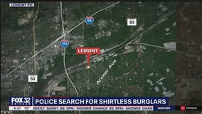 Police search for shirtless burglars