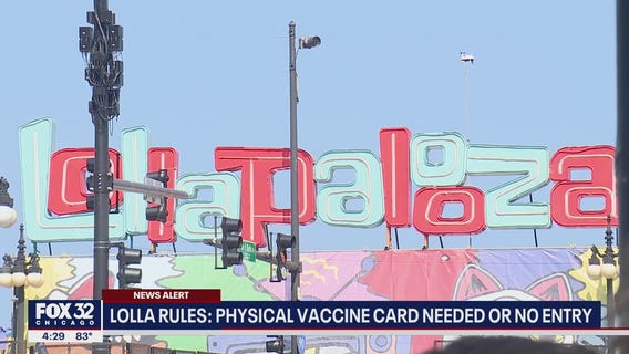 Lollapalooza requires vaccine card or negative COVID test