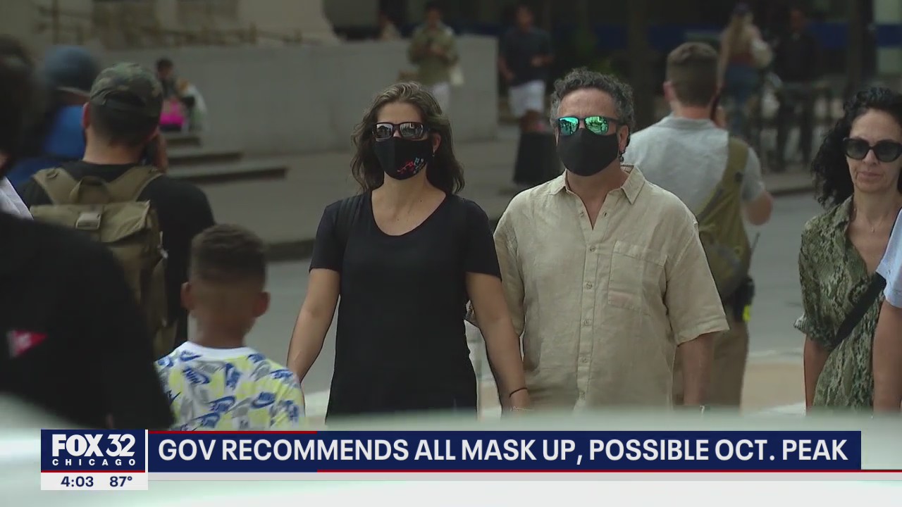 CDC recommends all mask up, possible October peak