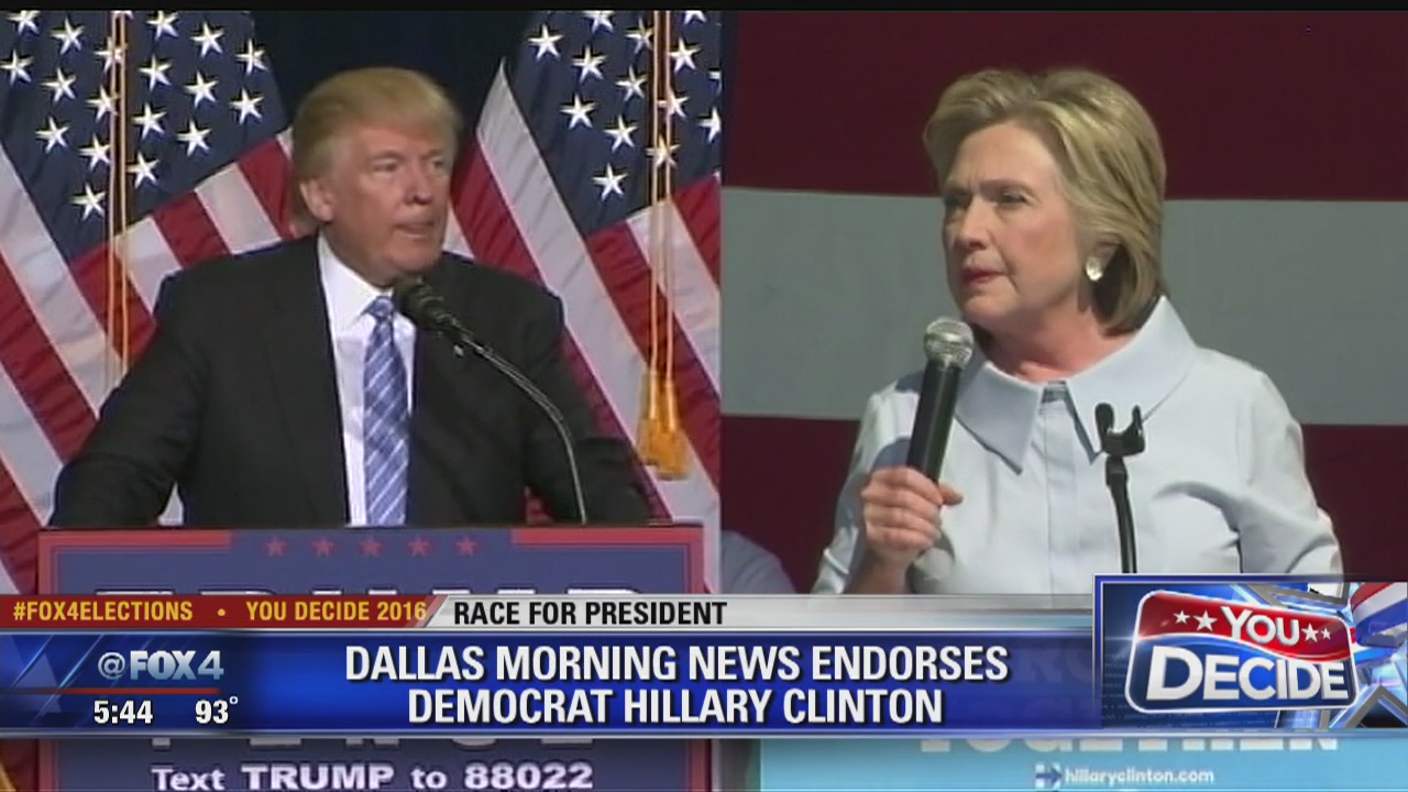 Dallas Morning News defends endorsement of Hillary Clinton
