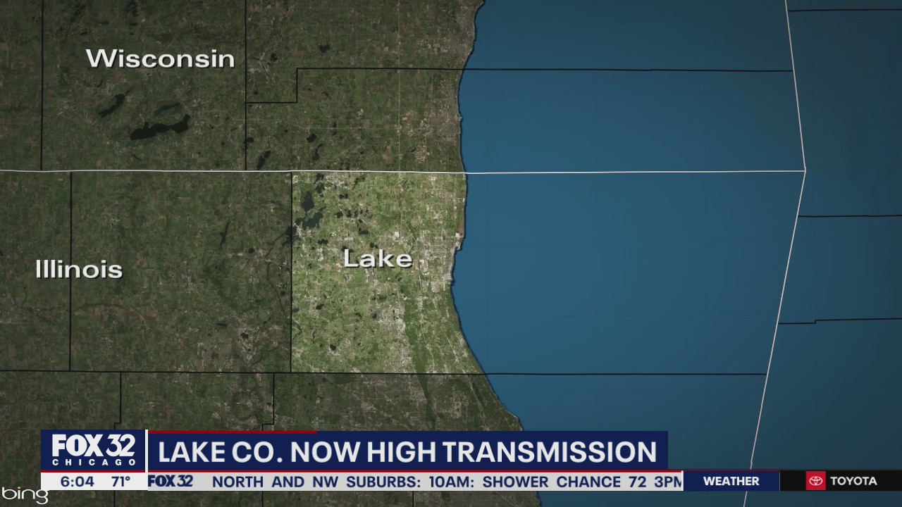 Lake County now considered area of 'high' COVID transmission risk