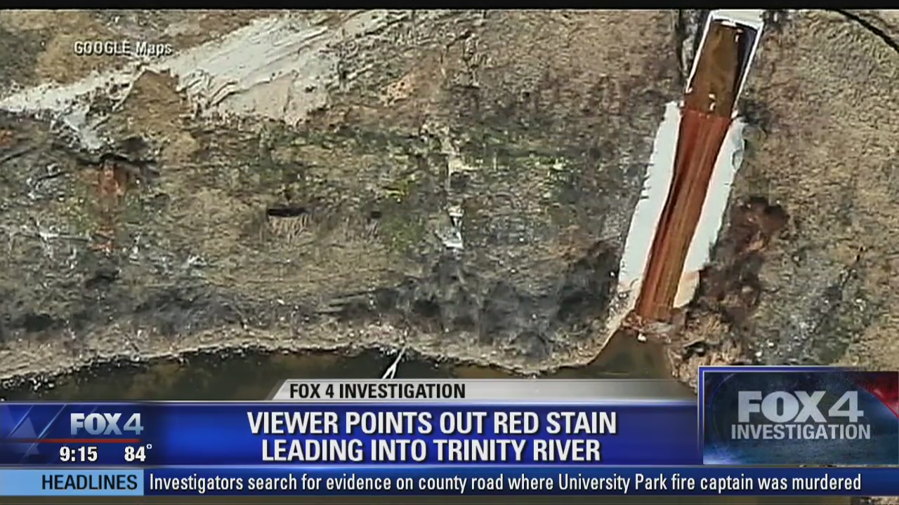 Investigation - Pollution site on the Trinity River in Fort Worth