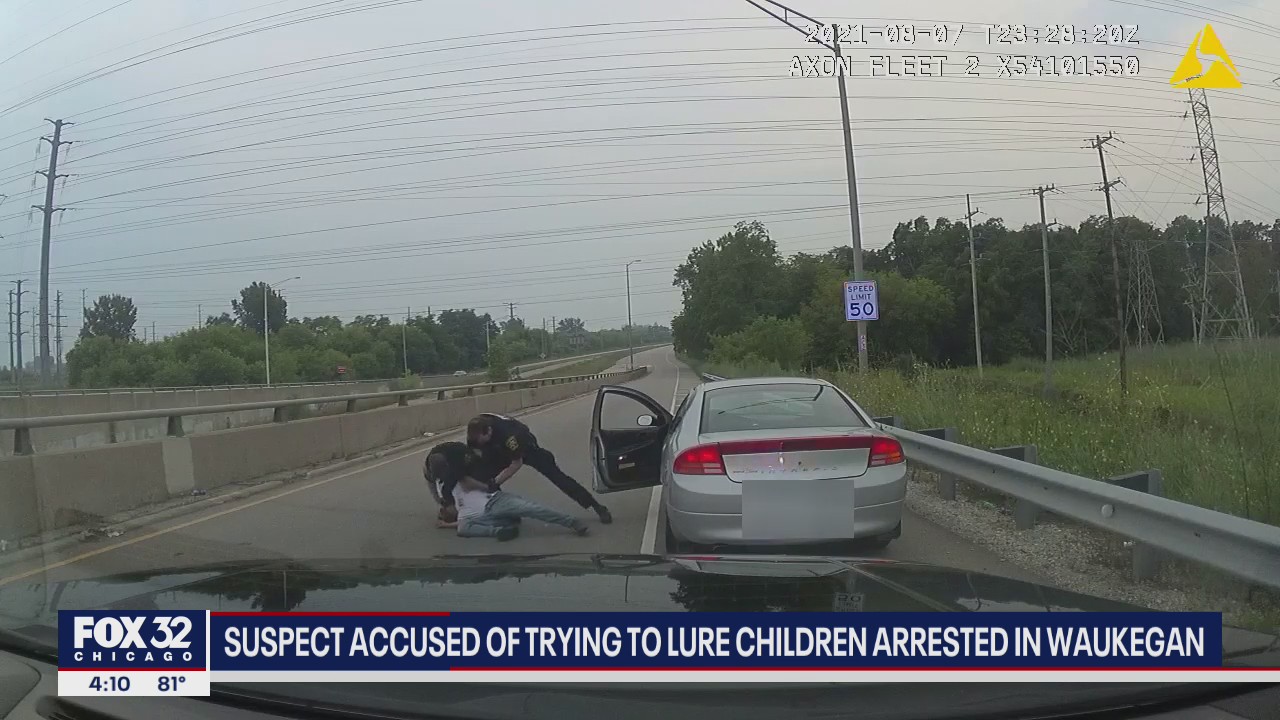 Suspect accused of trying to lure children arrested in Waukegan