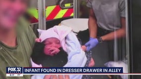 Infant found in dresser drawer in Montclare?alley