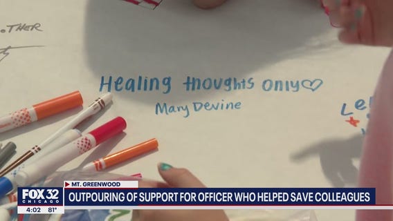 Outpouring of support in Mount Greenwood for officer who helped fellow CPD colleagues