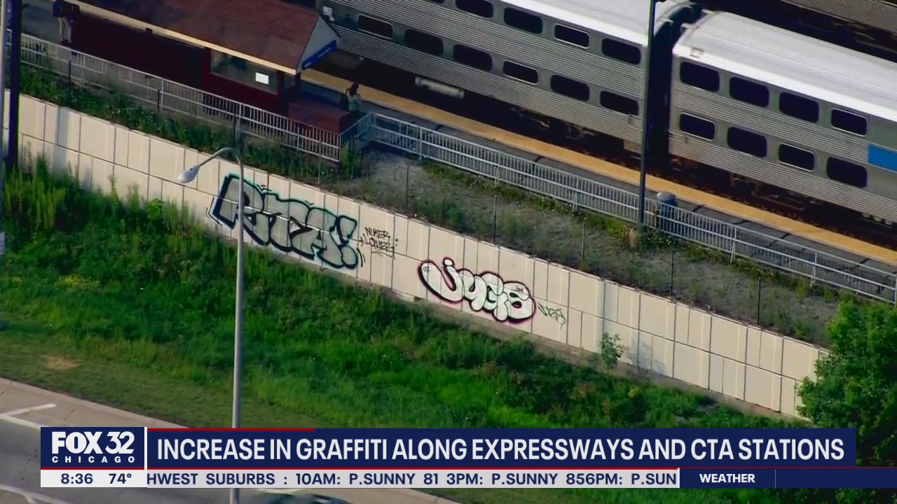 Chicago sees increase in graffiti along expressways, CTA stations