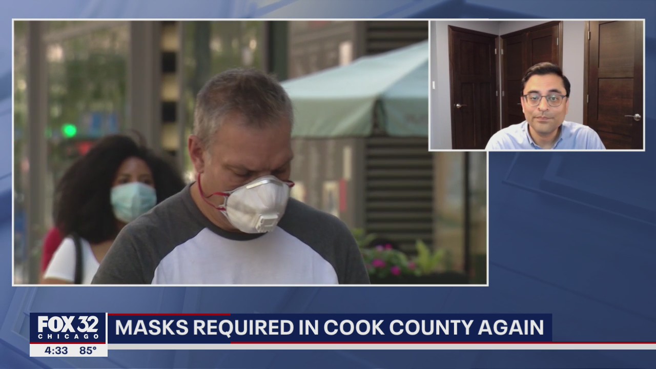 Masks required in Cook County again