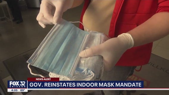 Gov. Pritzker reinstates indoor mask mandate