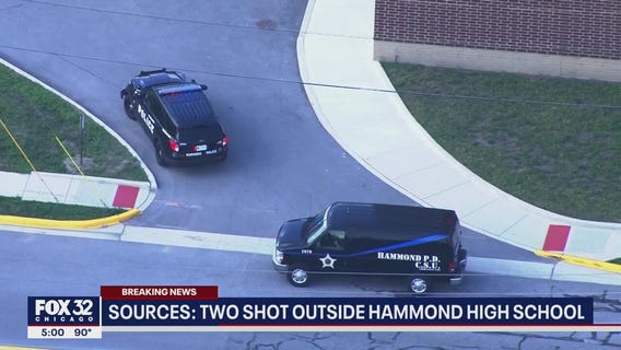 Two students shot outside Hammond High School