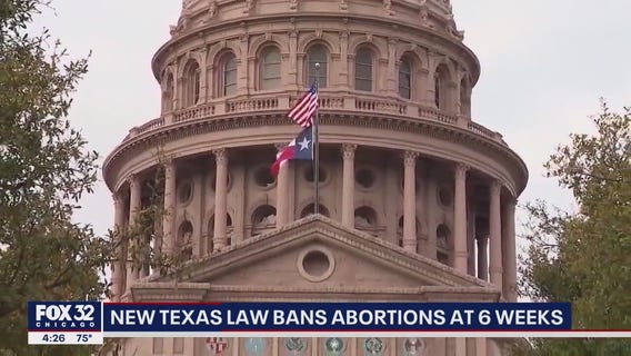 New Texas law bans abortions at 6 weeks