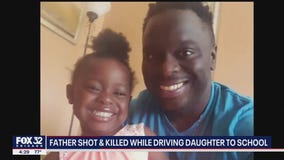 Chicago dad shot, killed while driving daughter to school