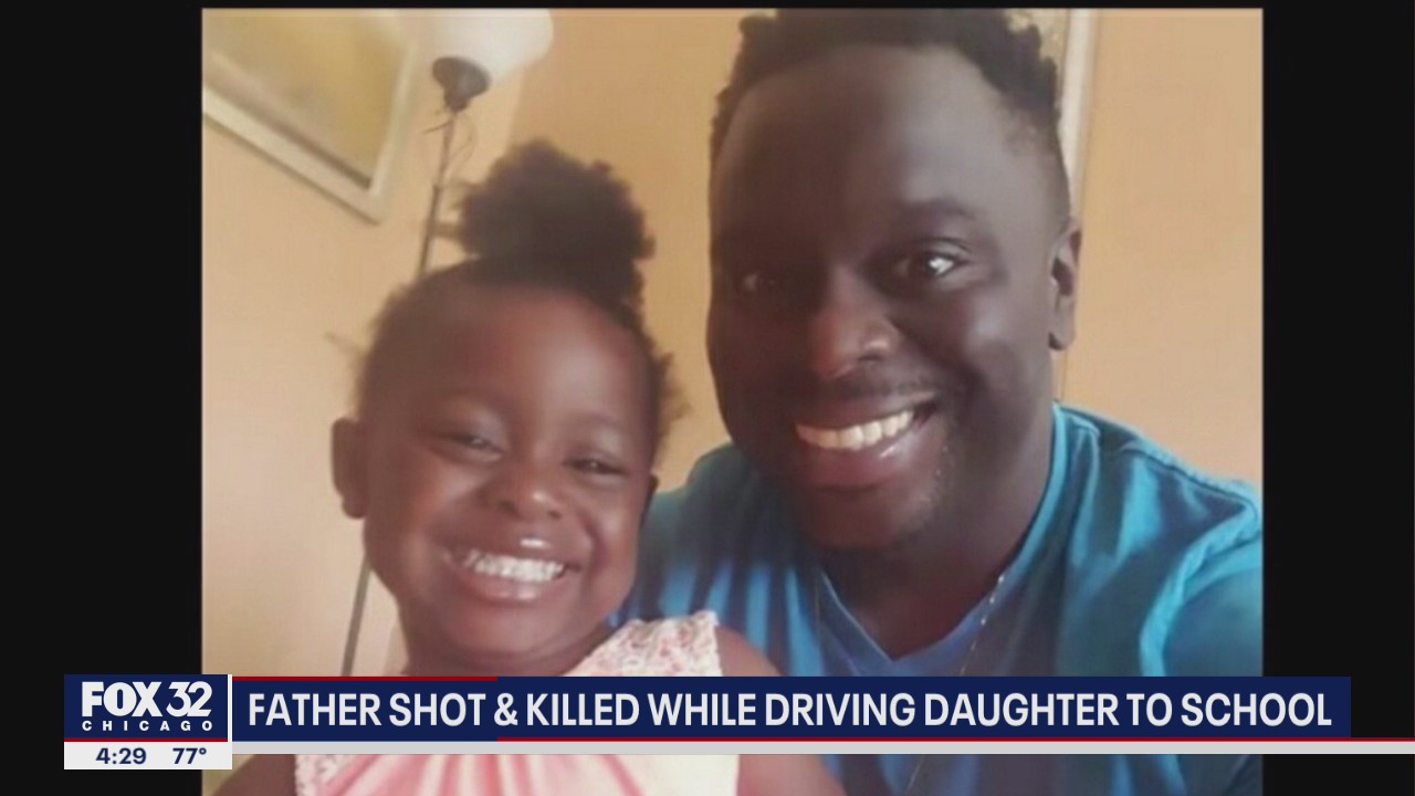 Chicago dad shot, killed while driving daughter to school