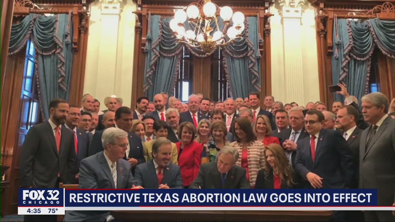 Restrictive Texas abortion law goes into effect