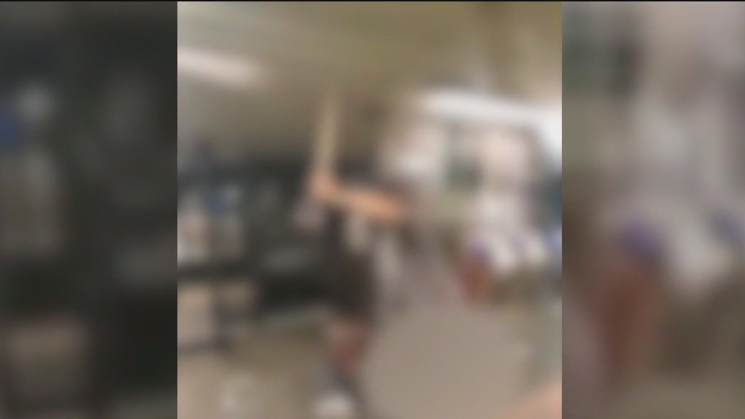 Woman beaten with own cane in subway station