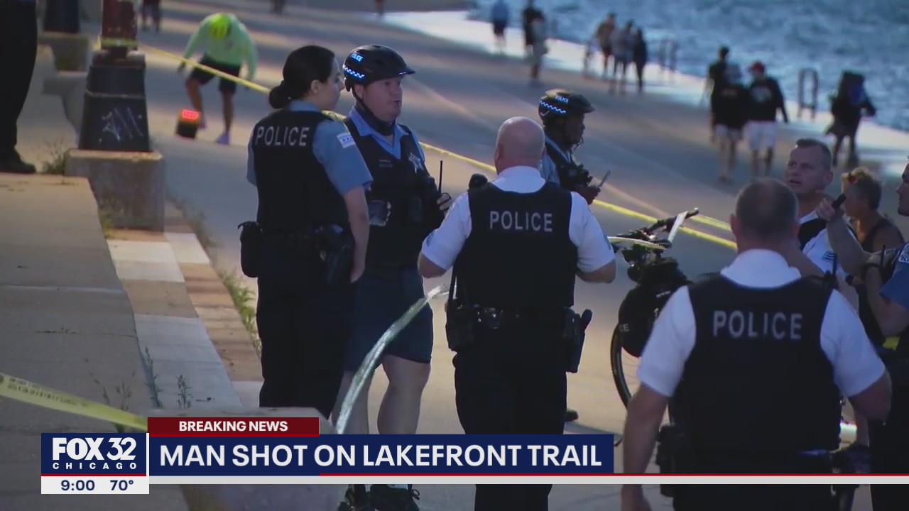 Man sitting on Chicago's Lakefront Trail suffers gunshot wound