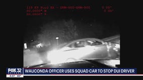Video shows Illinois officer using squad car to stop DUI suspect