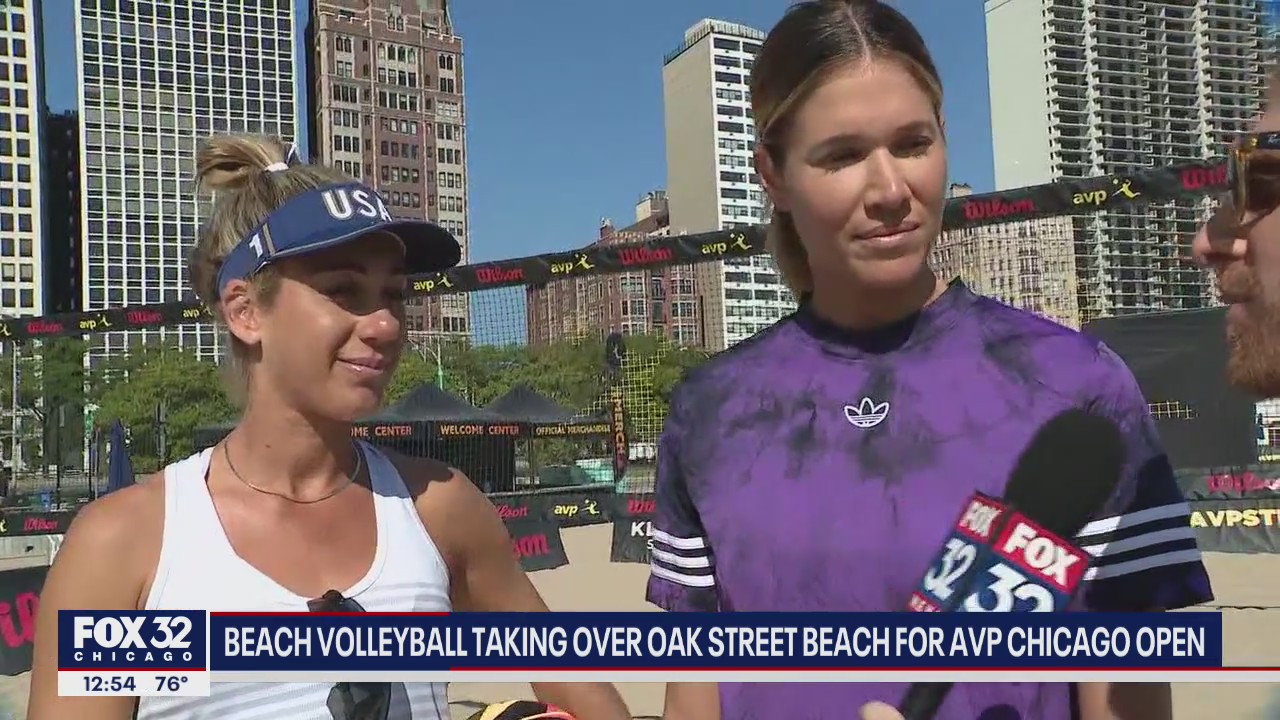 Beach volleyball taking over Oak Street Beach for AVP Chicago Open