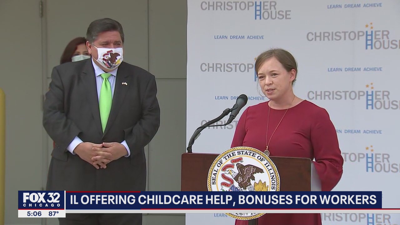 Illinois offering childcare help, bonuses for workers