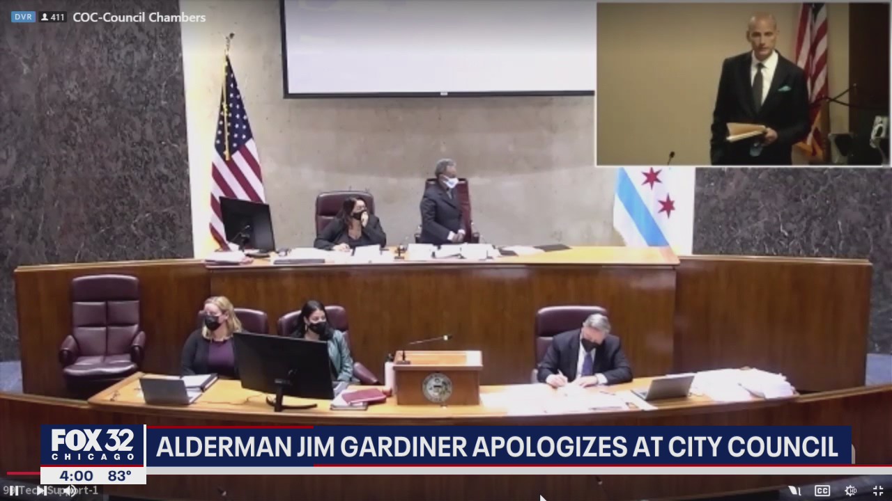 Chicago Alderman Jim Gardiner apologizes at City Council meeting