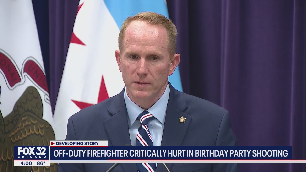 Off-duty Chicago firefighter critically injured in birthday party mass shooting