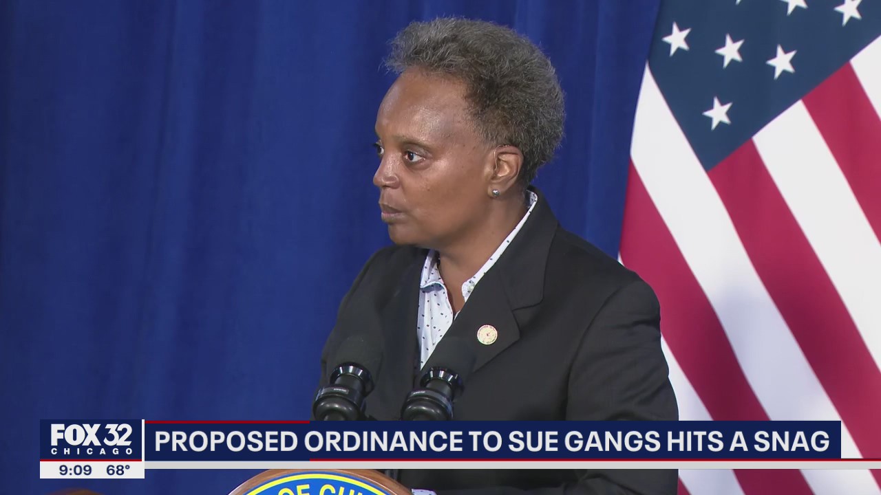 Proposed ordinance to sue Chicago gangs hits a snag