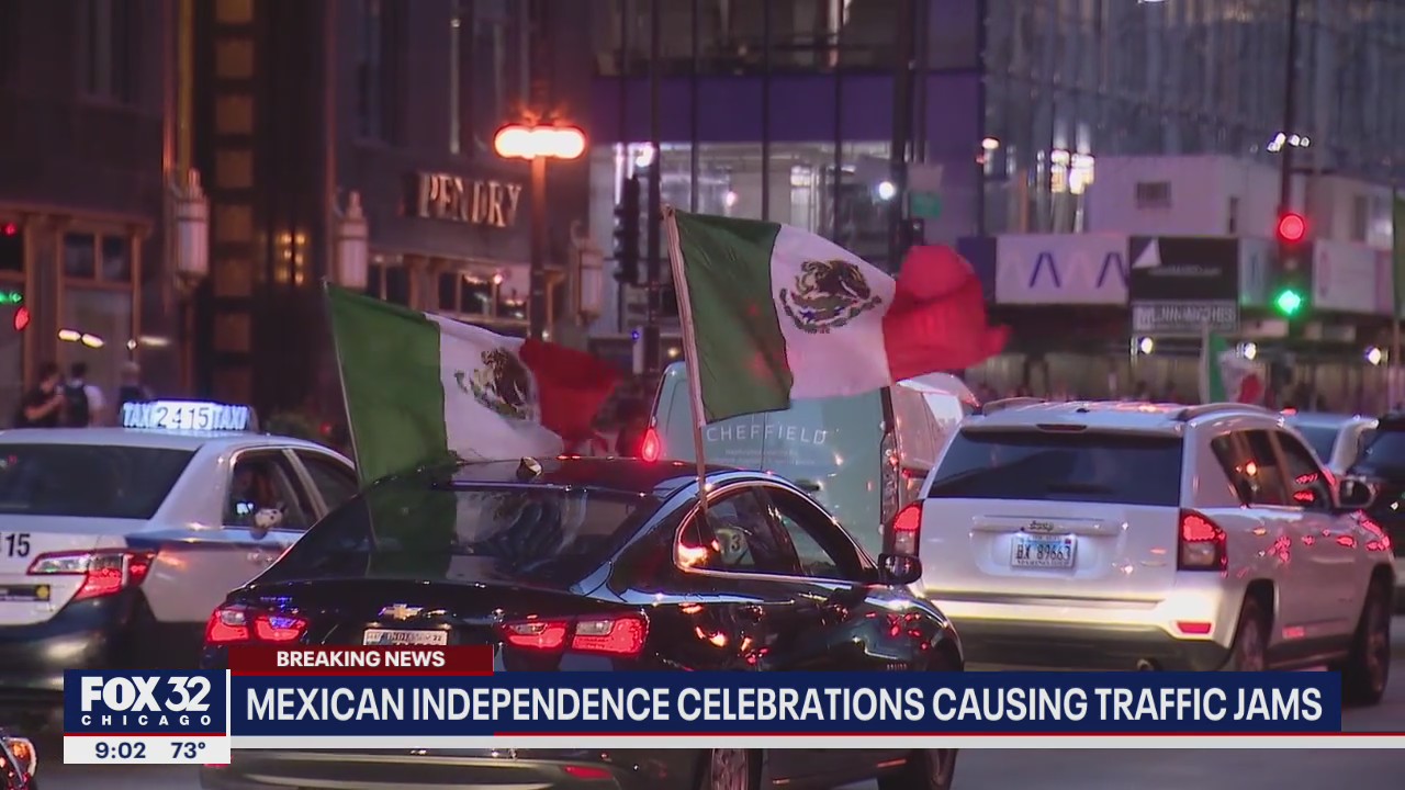 Celebrations for Mexican Independence Day causing traffic jams downtown
