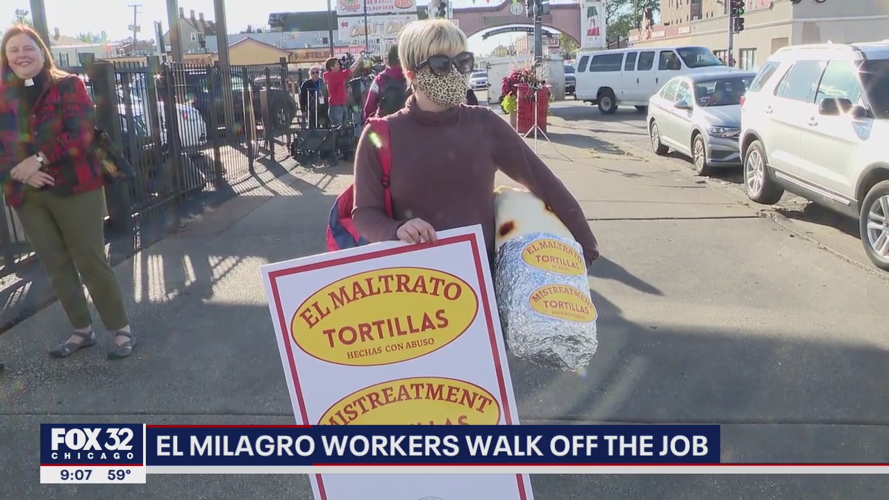 El Milagro workers in Chicago walk off the job