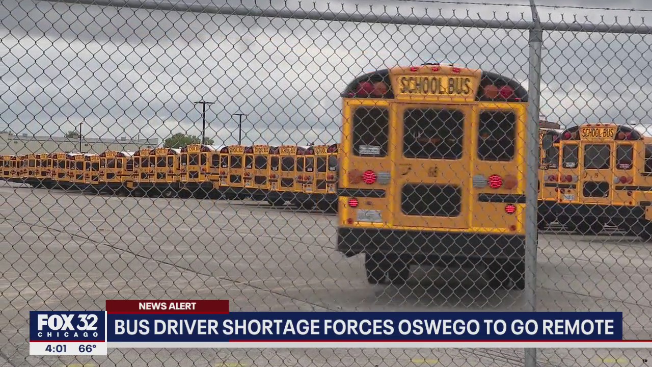 Bus driver shortage forces Oswego schools to go remote