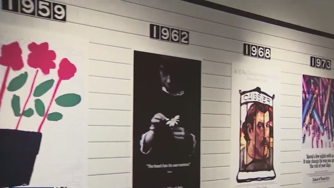 NYC subway posters exhibit at SVA gallery
