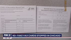 More than 40 fake vaccine cards seized in Chicago