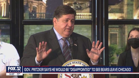 Illinois Gov. Pritzker would be 'disappointed' to see Bears leave Chicago