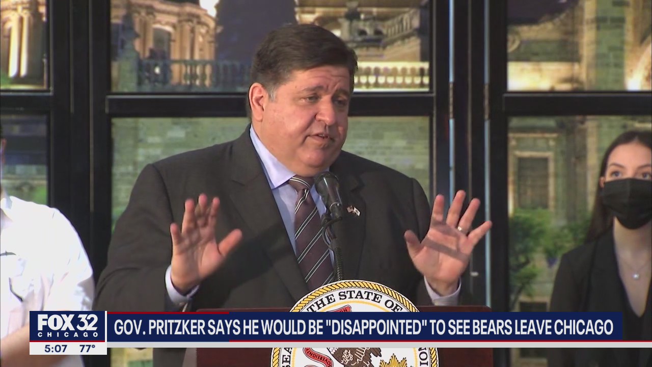 Illinois Gov. Pritzker would be 'disappointed' to see Bears leave Chicago