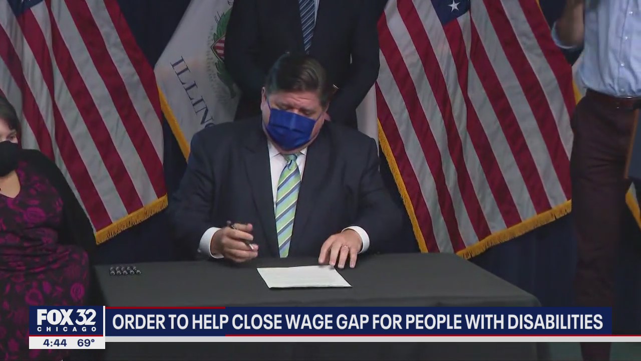 Pritzker signs order to help close wage gap for people with disabilities