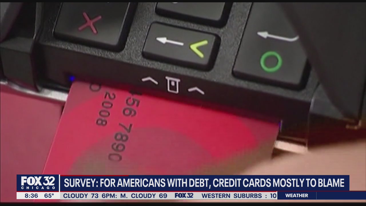Survey finds credit cards are the main source of debt for Americans