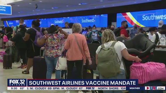 Chicago travelers react to Southwest Airlines' employee vaccine mandate