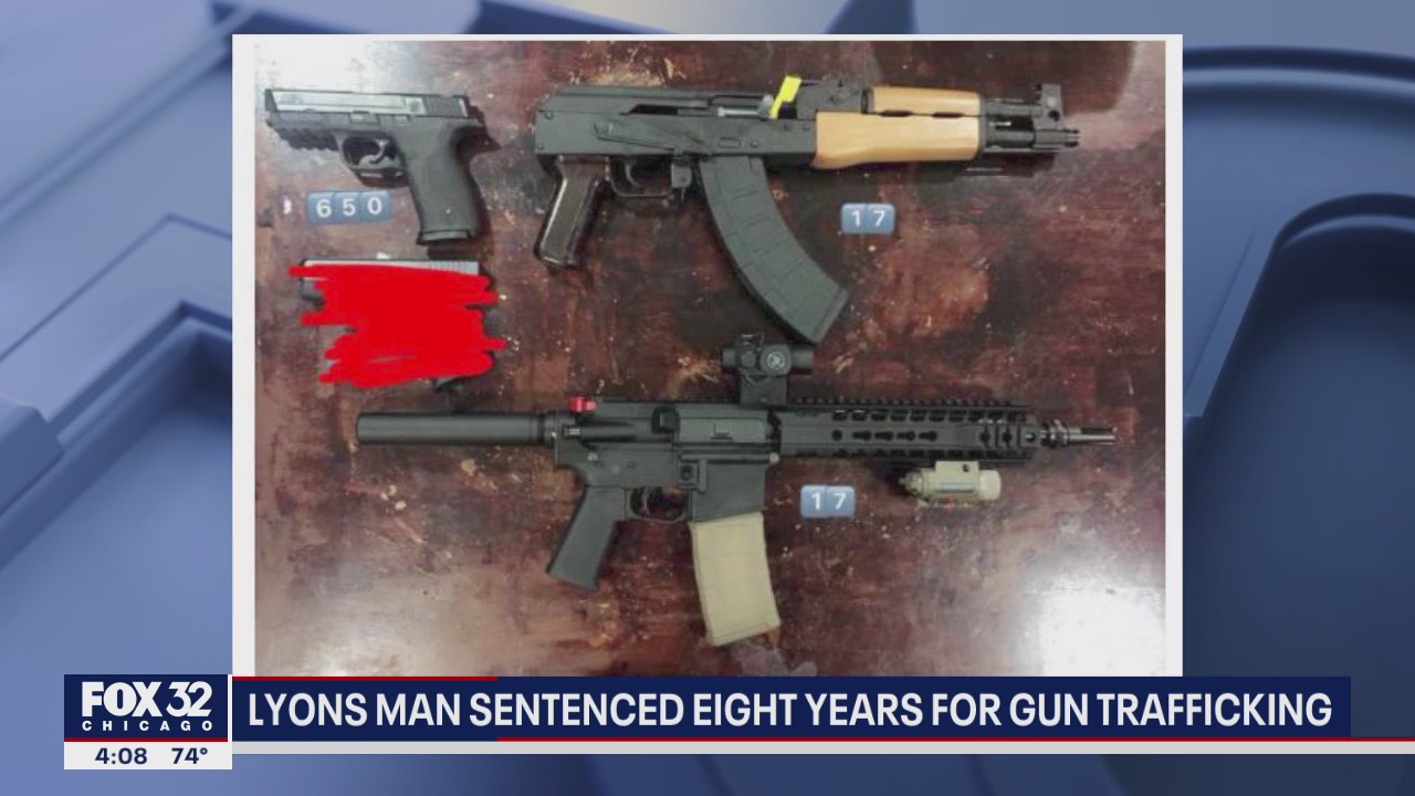 Lyons man sentenced to 8 years for gun trafficking