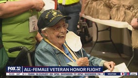 Historic all-female veteran flight takes off from Midway for a trip to Washington D.C.