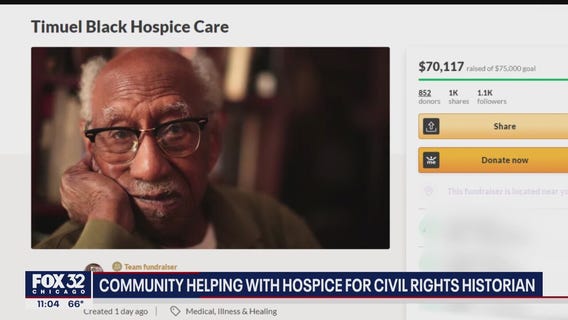 Chicago community helping with hospice for Timuel Black