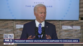 Biden brings vaccination campaign to Chicago area